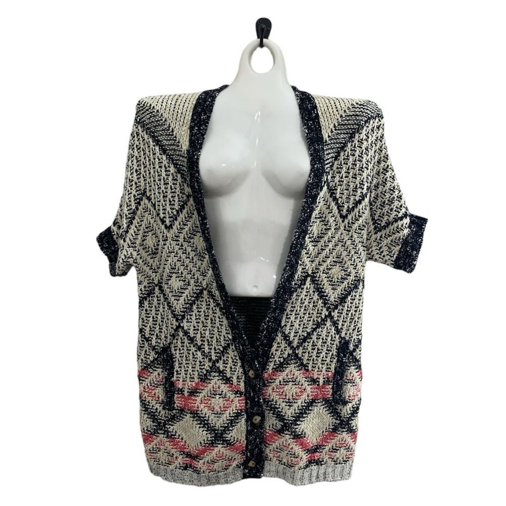 Carol Anderson by Invitation CAbi short sleeve long duster cardigan